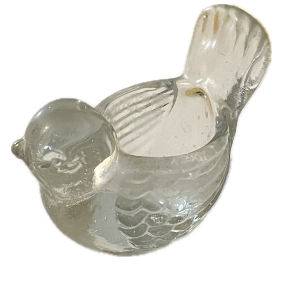 Pair of sweet glass bird candle holders - Picture 3 of 6